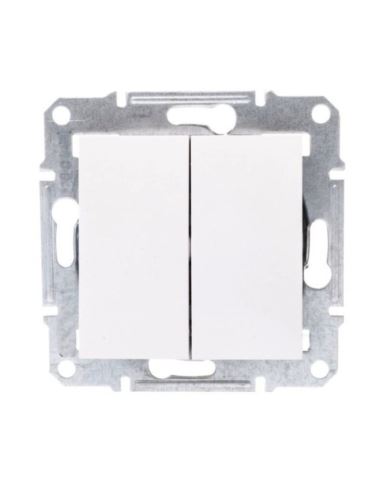 ASFORA Łącznik świecznikowy bez ramki biały