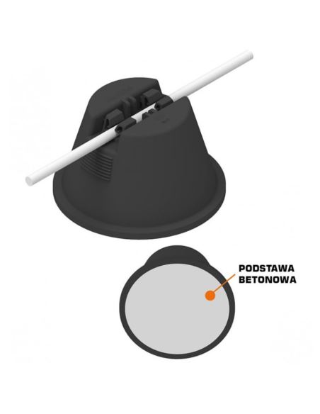 Podstawa betonowa odgromu, babka AN-11K