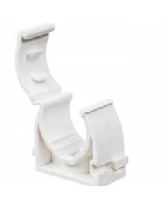 Uchwyt zamykany UZ-25 do montażu rur 25mm biały 2