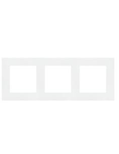 Simon55 Ramka 3-krotna LINE Biały mat TR3/111