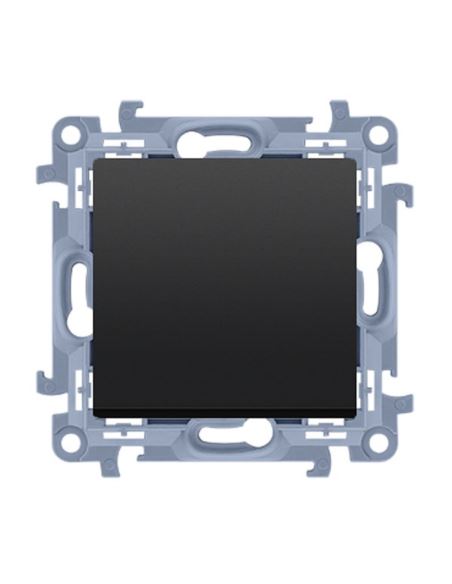 Simon10 Łącznik jednobieg. 10AX IP20 czarny mat