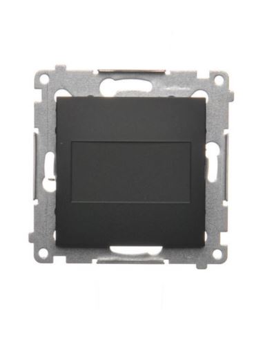 Simon54 Zaślepka ramki czarny mat