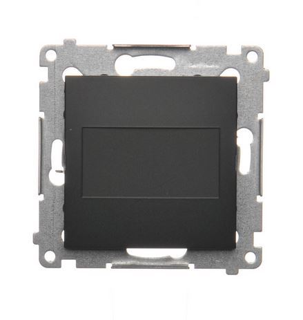 Simon54 Zaślepka ramki czarny mat