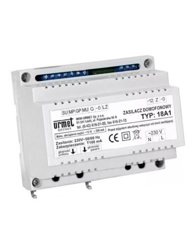 Elektronika domofonowa 18A URMET analogowa TH35