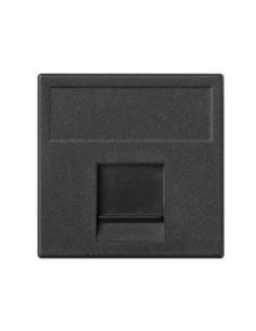 Simon Connect Płytka K45 1xRJ K76/14 czarny