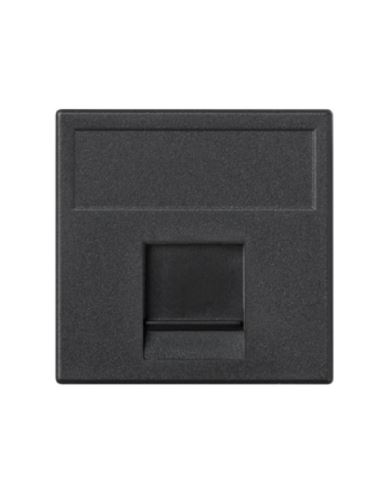 Simon Connect Płytka K45 1xRJ K76/14 czarny