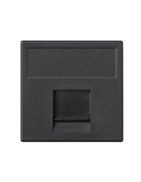 Simon Connect Płytka K45 1xRJ K76/14 czarny