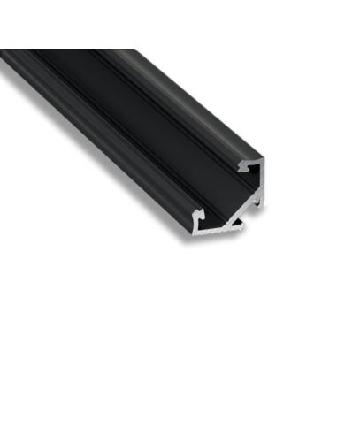 Profil LED LUMINES narożny typ C czarny anoda 2 m