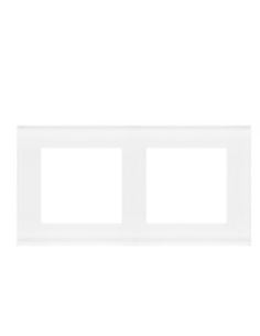 Simon55 Ramka 2-krotna Nature Szkło mrożone czarne