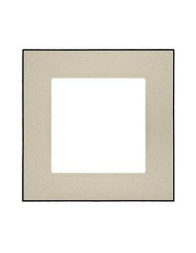 Simon55 Ramka 1-krotna DUO sza/czarna TRD1.149/144