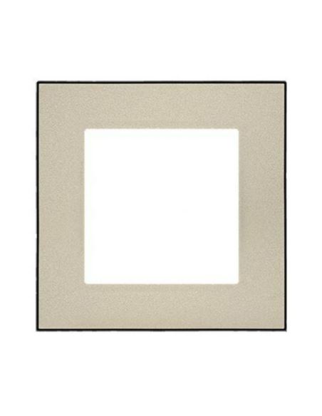 Simon55 Ramka 1-krotna DUO sza/czarna TRD1.149/144