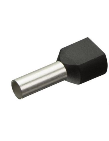 Końcówka tulejkowa izol. HI 2x6/14 ERHL czarny/żół