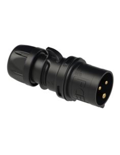 Wtyczka przenośna 32A 3P 400V czarna IP44 SHARK