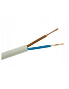 Przewód OMYp 2x0,75mm2 300/500V biały płaski
