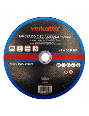 Tarcze do metalu 230x2.0 mm VR-6006 Verkatto