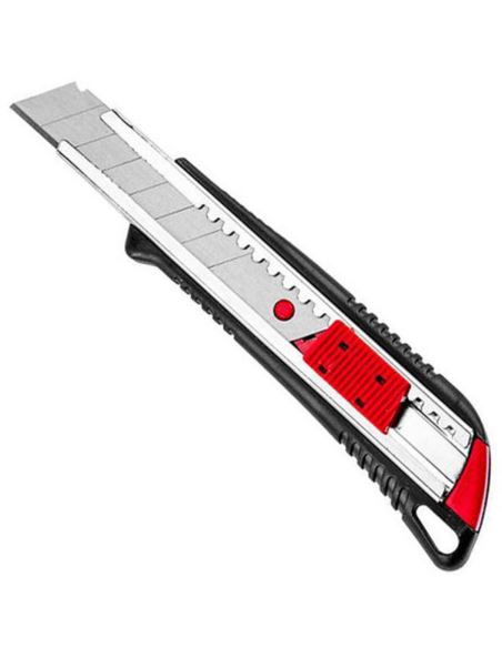 Nóż 18mm z metalową prowadnicą Top Tools