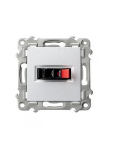 Szafir Gniazdo głośnikowe poj. GG-1Z/m/00 białe