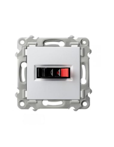 Szafir Gniazdo głośnikowe poj. GG-1Z/m/00 białe