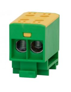 Złączka LZ 2x35/2x35mm2 żółto-zielon na szynę TH35