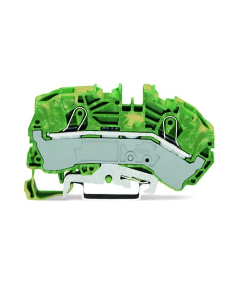 Złączka szynowa 2-prze. 16mm żółto-ziel. 2016-7607