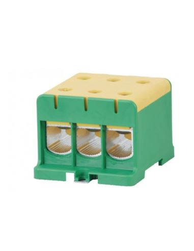Złączka LZ 3x150/3x150mm2 żółt/ziel na szynę TH35