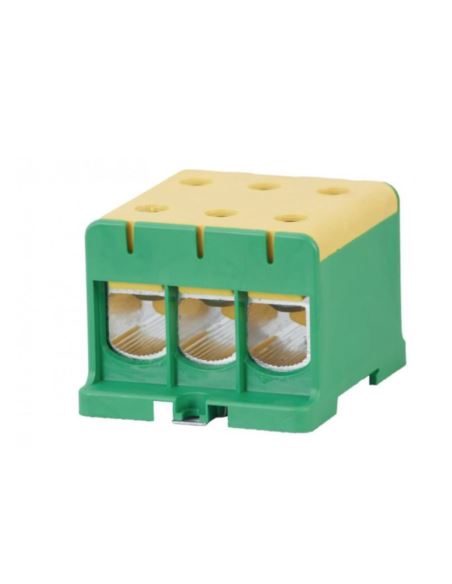 Złączka LZ 3x150/3x150mm2 żółt/ziel na szynę TH35