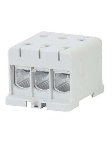 Złączka LZ 3x150/3x150mm2 szara na szynę TH35