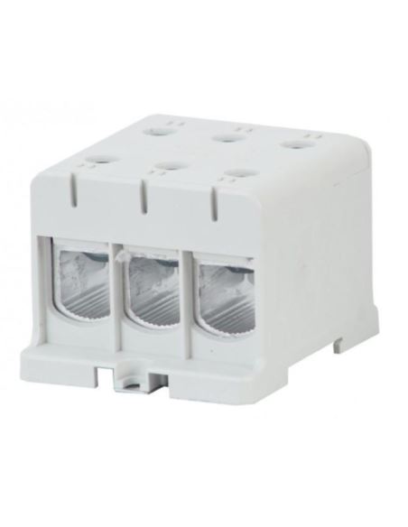 Złączka LZ 3x150/3x150mm2 szara na szynę TH35