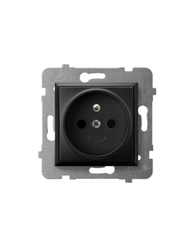 ARIA Gniazdo pojedyncze z/u czarny metalik