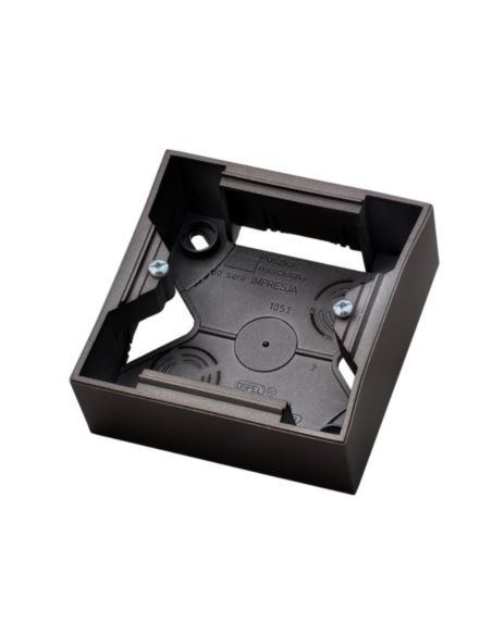 Aria Puszka instalacyjna podwójna czarny metalik