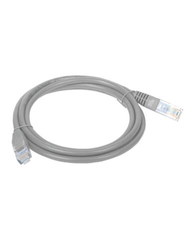 Patch-cord kat.6 U/UTP 1m szary