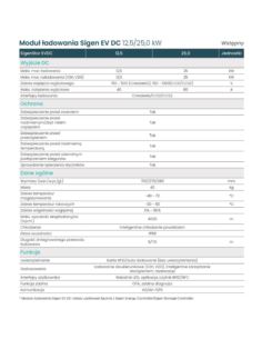 Sigen EVDC Charger 12,5kW DC 7,5m stacja ładowania 2
