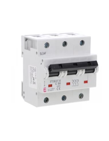 Wyłącznik nadprądowy ETIMAT10 3P C 80A 10kA AC