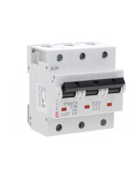 Wyłącznik nadprądowy ETIMAT10 3P C 80A 10kA AC