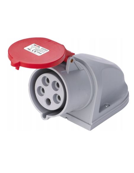 Gniazdo 3-fazowe sieciowe stałe 16A 5P 400V IP44