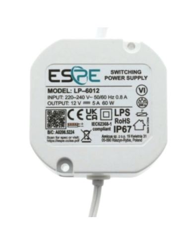 Zasilacz LED 12V 60W IP67 dopuszkowy