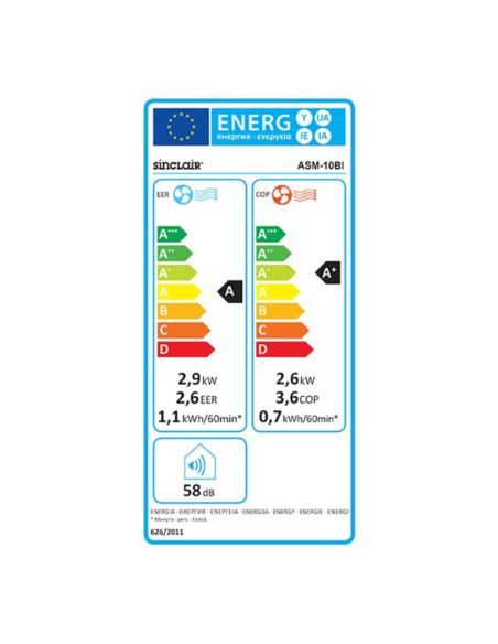 Klimatyzator monoblok przyścienny ASM-10BI