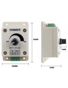 Kontroler LED ściemniacz manualny DIMMER 12V 24V 2