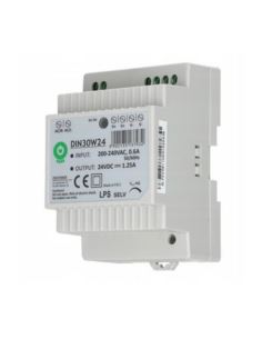 Zasilacz 24V/1.25A DIN30W24 na szynę TH35 reg.