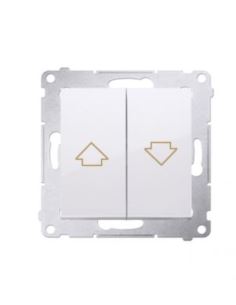 Simon54 Przycisk żaluzjowy roletowy biały