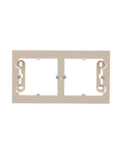 Simon54 Puszka natynkowa podwójna kremowa