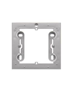 Simon54 Puszka natynkowa pojedyńcza srebrny mat