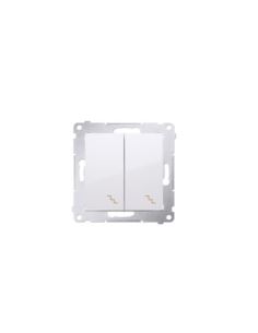 Simon54 Łącznik schodowy podwójny biały