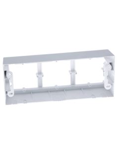 Simon54 Puszka natynkowa potrójna biała