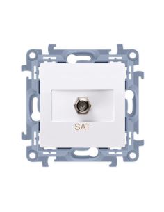 Simon10 Gniazdo TV Typ F Biały