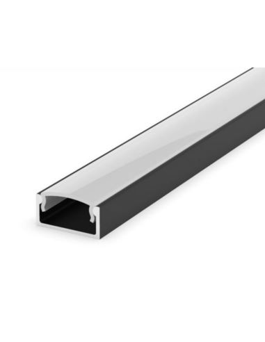 Profil LED natynkowy 202cm aluminiowy czarny anodo