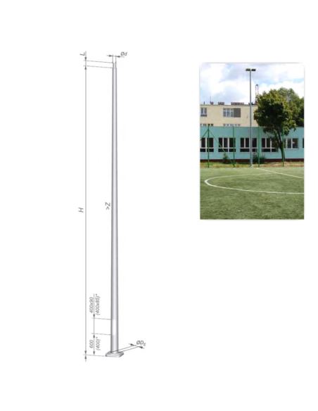 Słup stożkowy 6m S-60PC-3