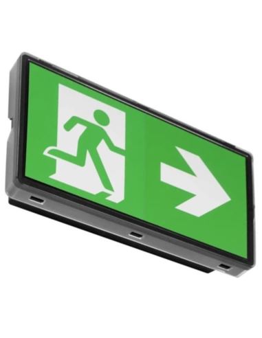 Oprawa ewakuacyjna VELLA LED ECO 125 SA 1H czarna