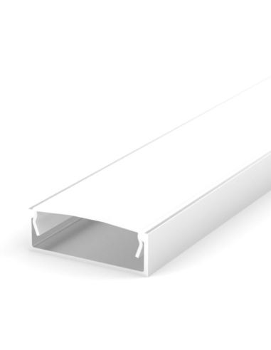 Profil LED natynkowy 202 cm aluminiowy biały lakie