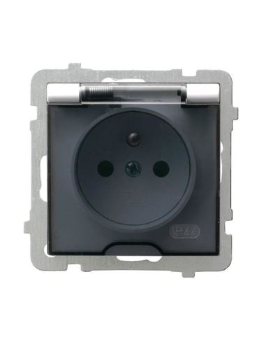 AS Gniazdo bryzgoszczelne z/u IP44 białe OSPEL